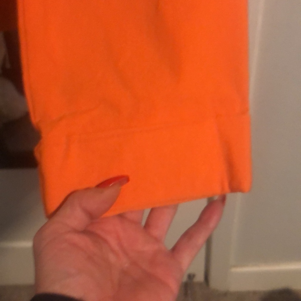 Orange Pull On Ankle Pants Size M - Picture 2 of 4